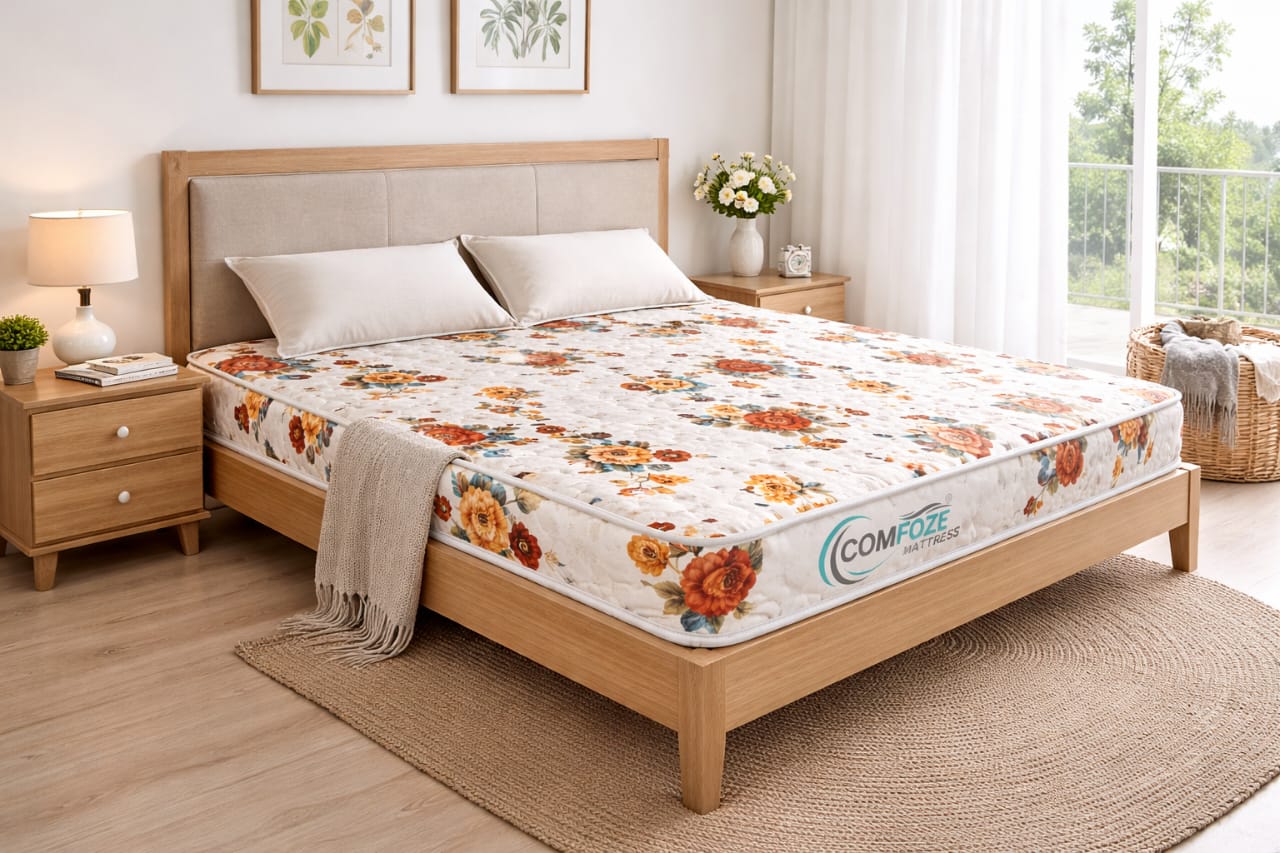 Premium Orthopedic Memory Foam Mattress for Superior Back Support and Deep Comfortable Sleep-48x75x4
