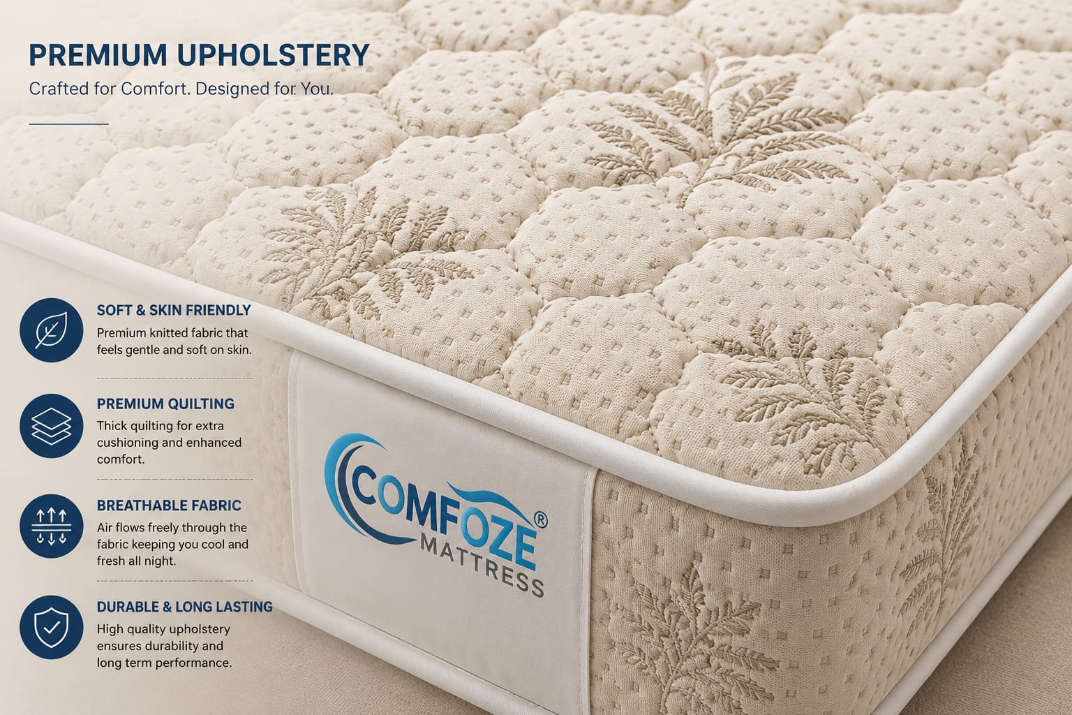 Orthopedic Foam Mattress Designed for Better Spine Alignment and Restful Sleep - Image 3